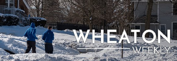 People walking in snow