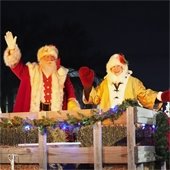 Santa at Wheaton Christmas Parade