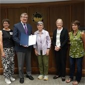 Mayor Suess with League of Women Voters