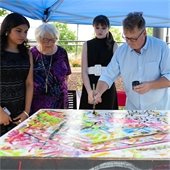 Warhol Event with Painter