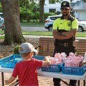 Police Officer with Child