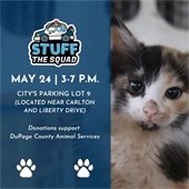 Stuff the Squad Donation Event Graphic