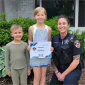 Officer with Kids