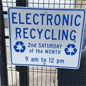 Electronic Recycling Sign