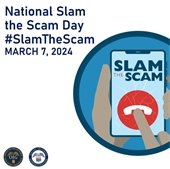 Slam the Scam Day Logo