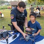 Police Officer with Child