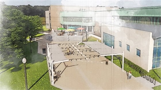 West Plaza Completion Photo