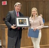 Mayor Suess with Suzanne Fitch