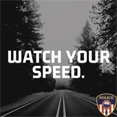 Watch Your Speed Graphic