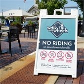Walk Your Wheels Sign
