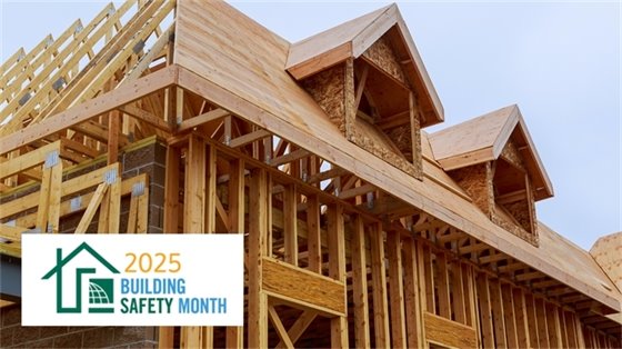 2025 Building Safety Month - Photo of Home Under Construction