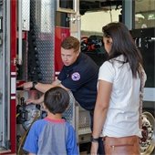 Firefighter with Child