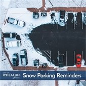 Snowy parking lot
