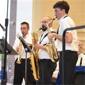 Band Members Playing Instruments