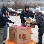 Volunteers Recycling