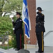 Officer Saluting
