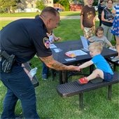 Police Officer with Child