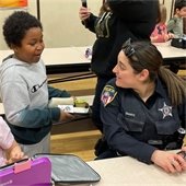 Police Officer with Kids