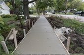 New sidewalks
