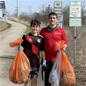 Prairie Path Cleanup Volunteers