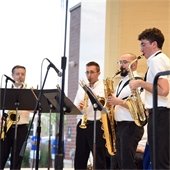 Band Members Playing Instruments