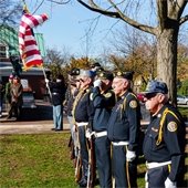 US Veterans at Veterans Day Ceremony in Wheaton