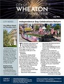 July 2024 City Newsletter Cover - Fireworks