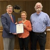 earth year proclamation mayor with commission members