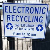 Electronic Recycling Sign