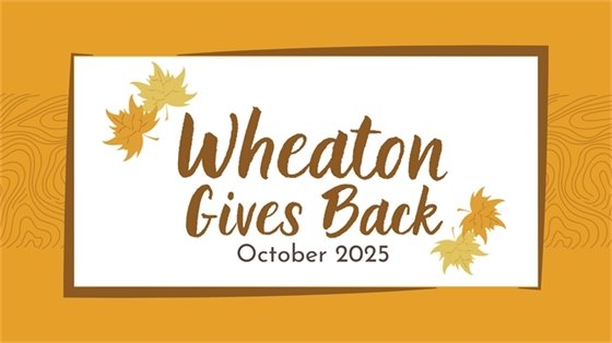 2025 Wheaton Gives Back October 2025 Logo Design