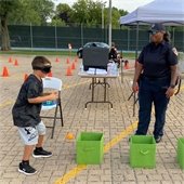 police officer with kid