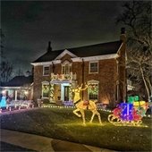 House with Christmas Lights