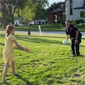 Police Officer with Child