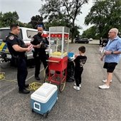Police with Residents