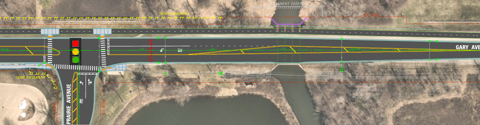 Gary Avenue illustration near Prairie