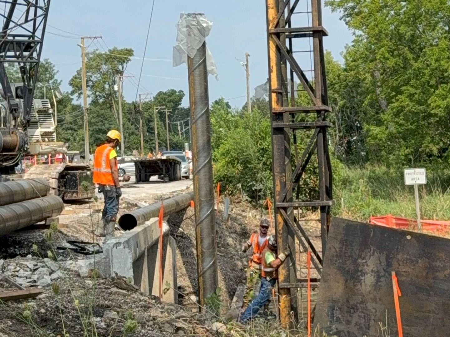 Bridge steel supports 1