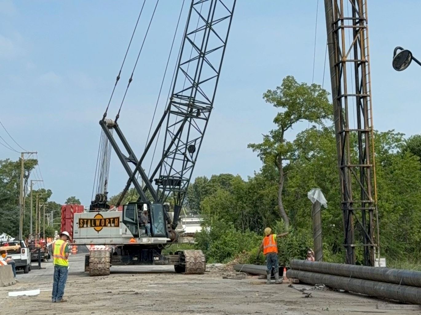 Bridge steel supports 2